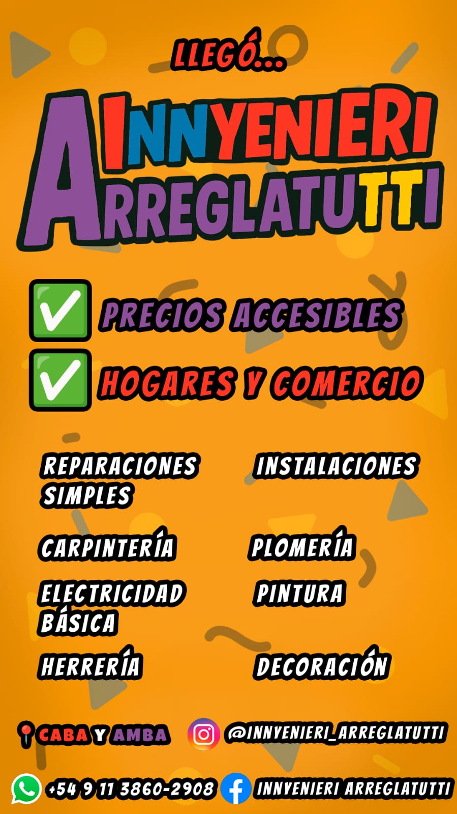 Nahuel, Herrero en Buenos Aires (GBA)